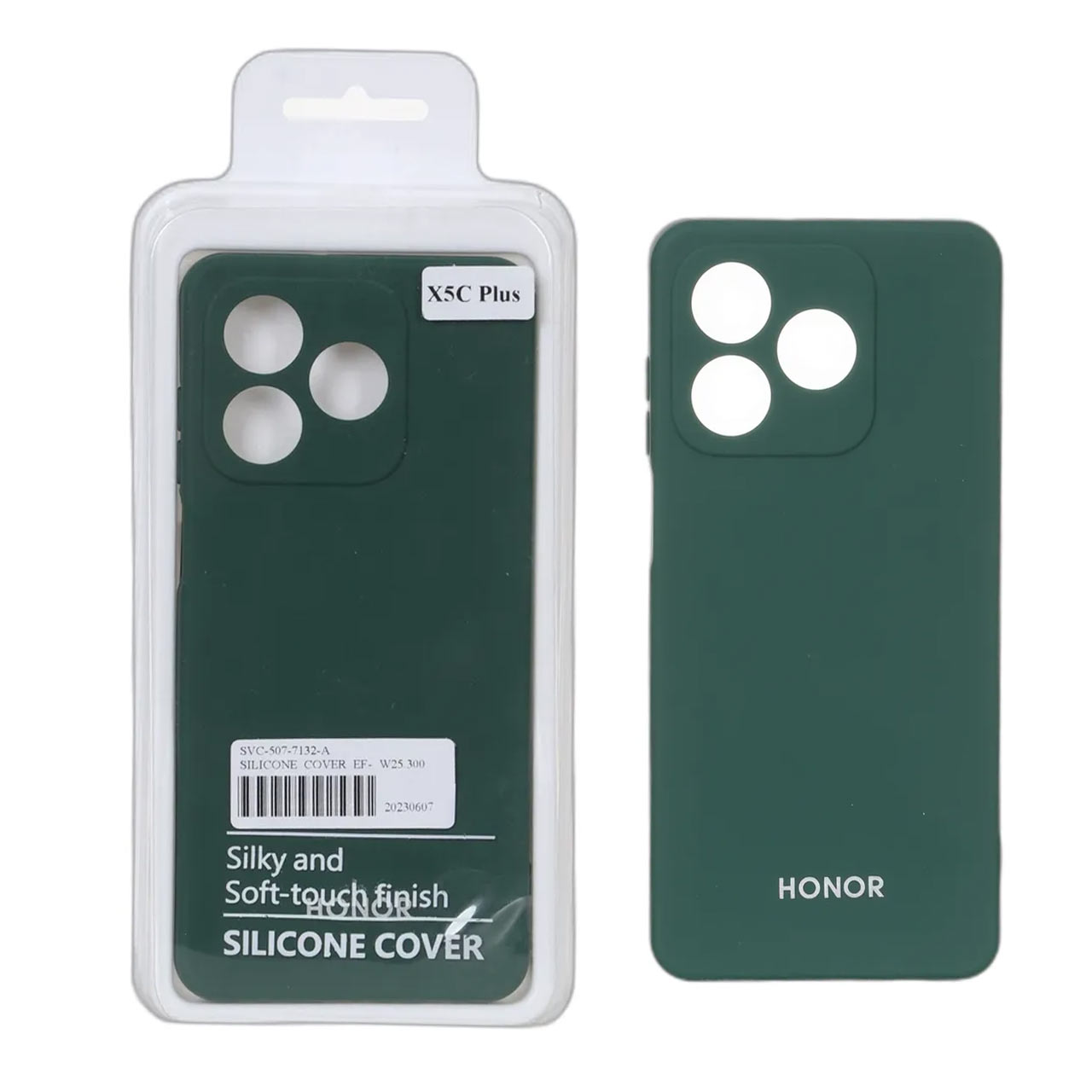 قاب نیو سیلیکون محافظ لنزدار RFF مدل Honor X5c / X5c Plus - سبز (پک دار)